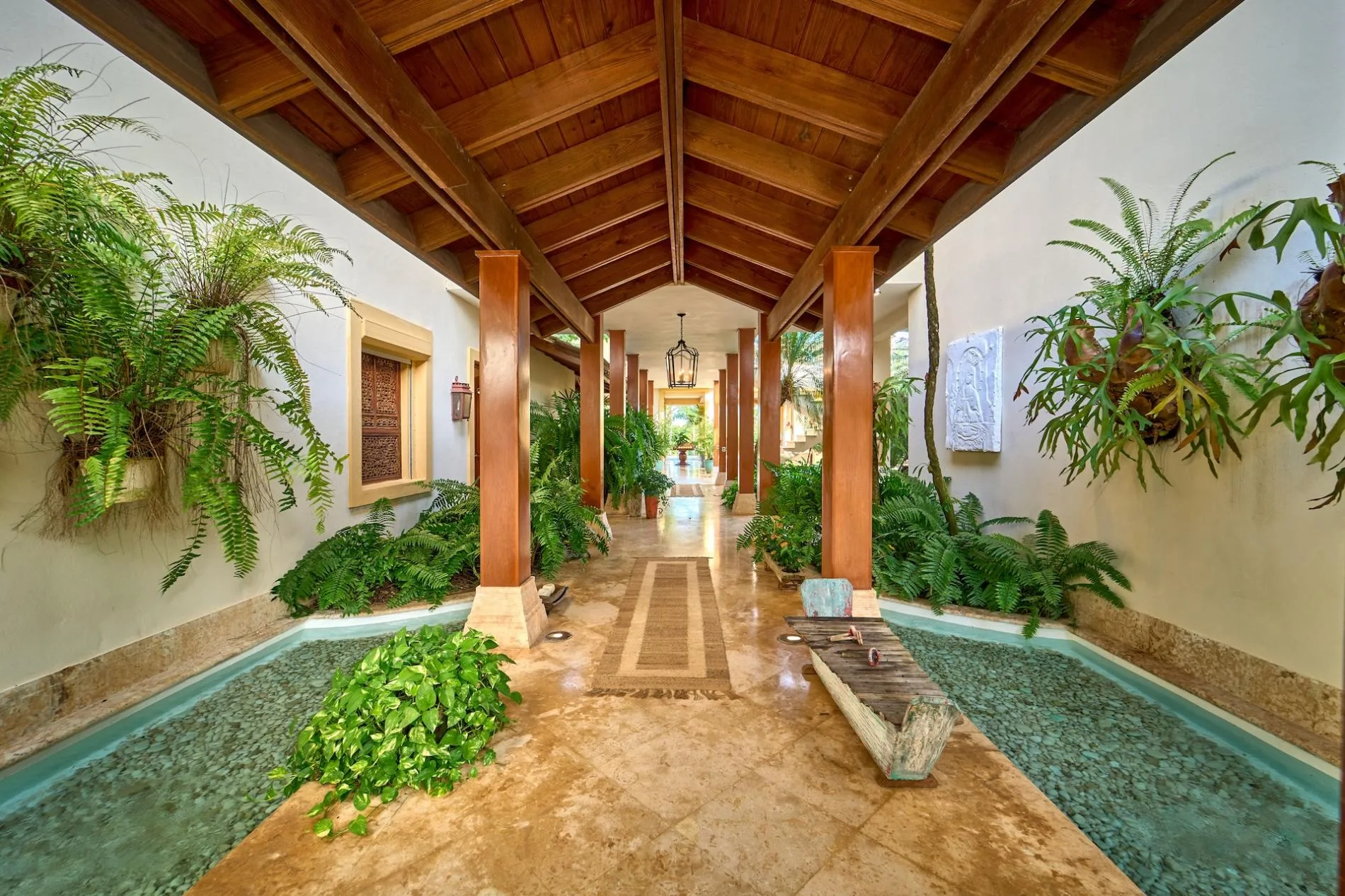 Covered walkway at a villa in Bahía Chavón — Casa de Campo®