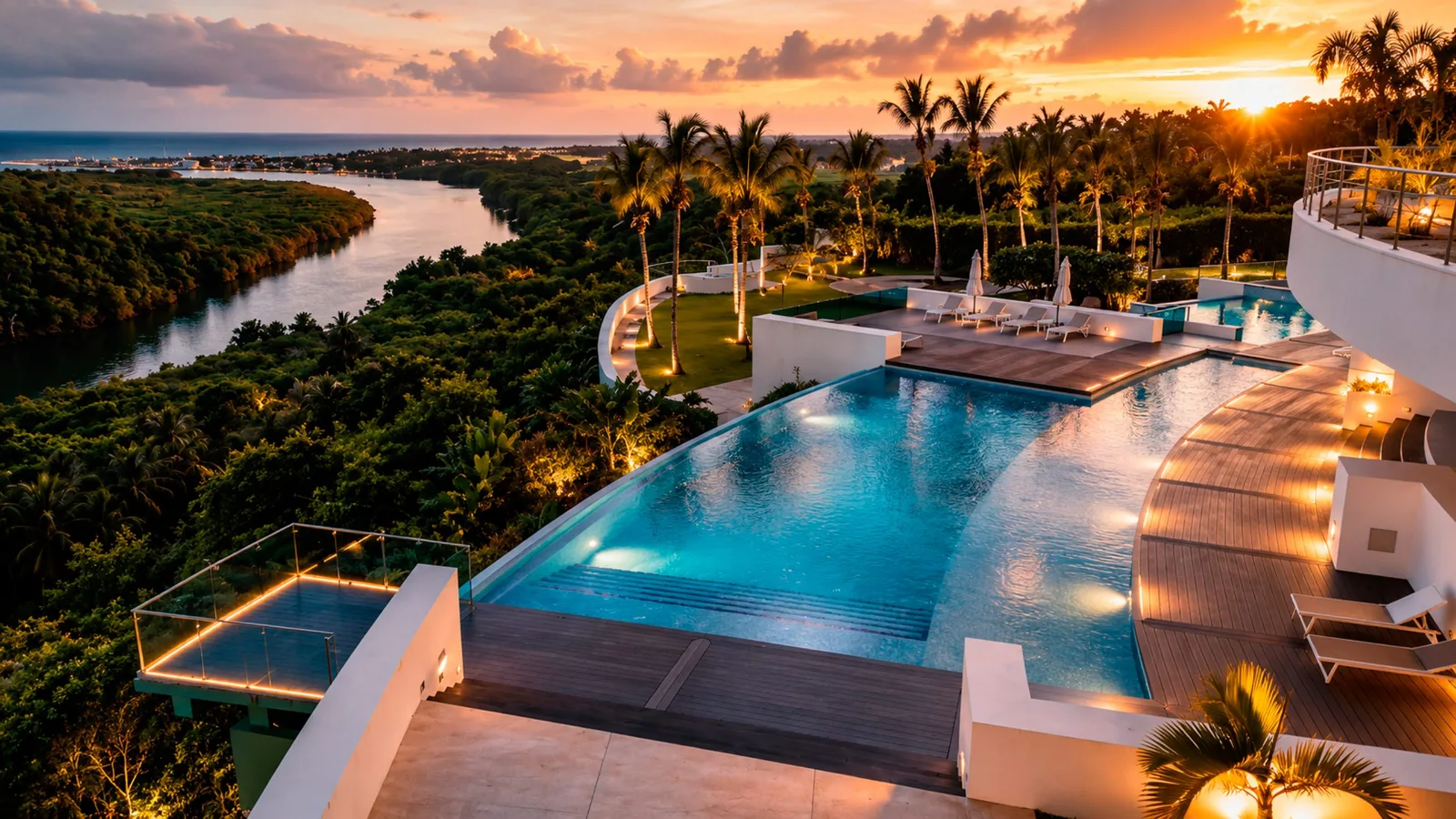 Riomar 23 villa and infinity pool above the Chavón River, Casa de Campo®