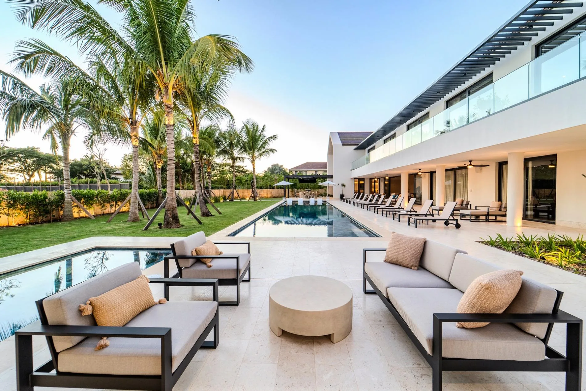 Pool terrace at a villa in Riomar, near Los Altos — Casa de Campo®