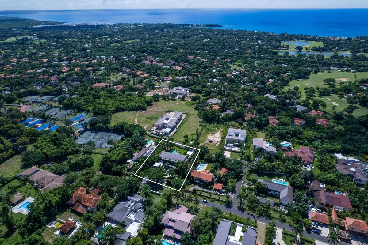Aerial view of the property with the sea beyond, Barranca 17, Barranca, Casa de Campo®