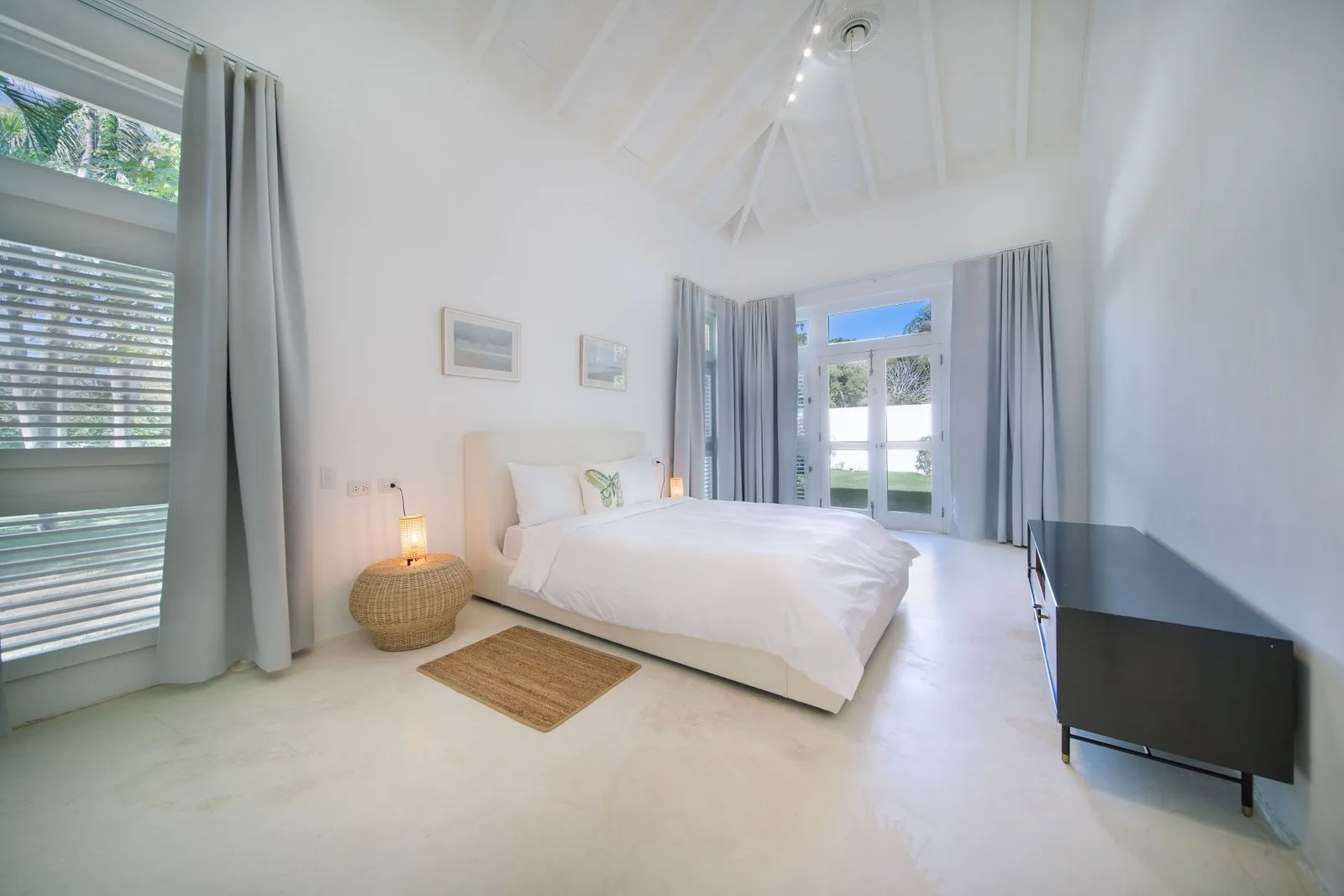 Bedroom with shuttered windows and soft light, Cacique 26, Cacique, Casa de Campo®